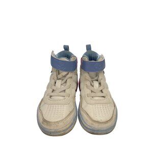 AND1 toddler Kids size 7 White Pink Blue Accents  Hi-Top  Sneakers shoes